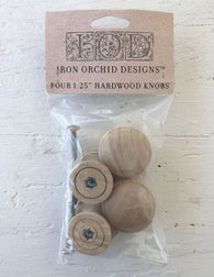 IOD- Unfinished Wood Knobs