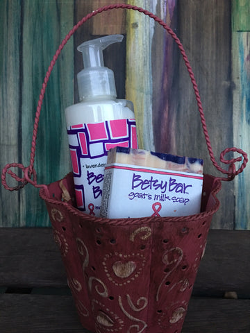 Pink Betsy Gift Basket -Betsy Zum Bar & Betsy Body - Collette's Cottage