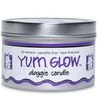 Y.U.M. All Natural Glow Doggie Candle - Lavender-Lemon & Patchouli - 7 oz. tin - Collette's Cottage